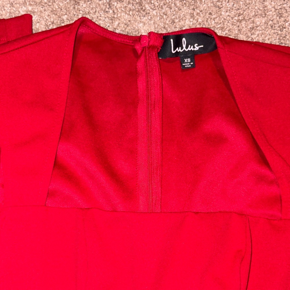Lulus Enticing Endeavors Red Jumpsuit‎ XS - Picture 4 of 5